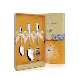 Набор детских серебряных столовых приборов «Император» 342НБ02801_КД