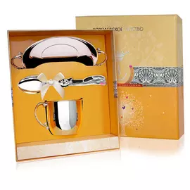 Набор детский из серебра Котик 908НБ05808