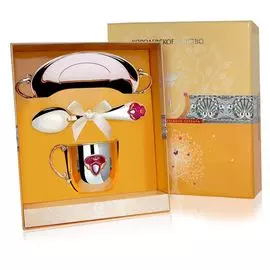 Набор детского серебра «Принцесса» с кружкой 491НБ05808