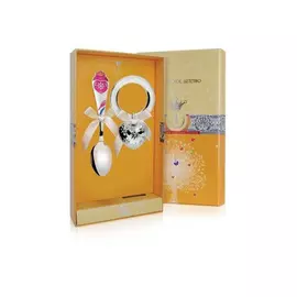 Набор детского серебра «Сердце» с погремушкой на кольце РИ13НБ05801