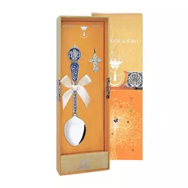 Набор из 2-х предметов из серебра 1027НБ00807_синий