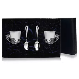 Набор кофейный серебряный 686НБ07806