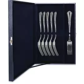 Набор серебряных десертных вилок Фаворит, 6 предметов 257НБ02801