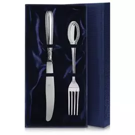 Набор серебряных столовых приборов Император 2 предмета 276НБ01801