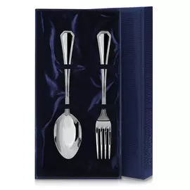 Набор серебряных столовых приборов Элегант 2 предмета 220НБ01801