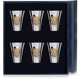 Набор серебряных стопок Герб, 6 предметов 095НБ00802