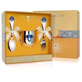 Набор столовый детский серебряный 800НБ05808