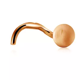 Пирсинг в нос из золота 060053