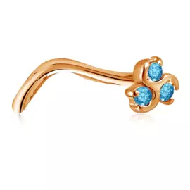 Пирсинг в нос из золота 060106