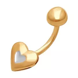 Пирсинг в пупок из золота 060208