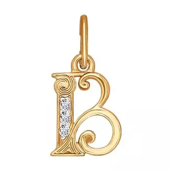 Подвеска Буква из золота 033813