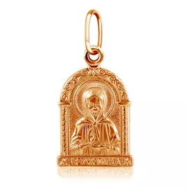 Подвеска иконка Святая Матрона золотая 17020430000