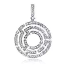 Подвеска из белого золота с бриллиантами 01П676390