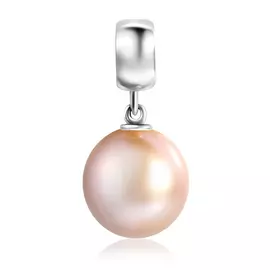 Подвеска из белого золота с жемчугом ППет59 Б-Л