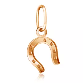 Подвеска из красного золота Подкова 01П010401