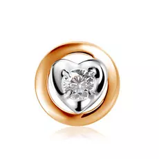 Подвеска из красного золота с фианитом Сердце Д0268-034995