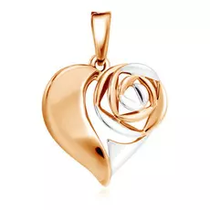 Подвеска из красного золота Сердце Д0268-035293