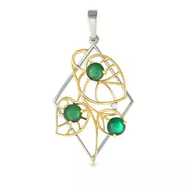 Подвеска из серебра 3-207-1984