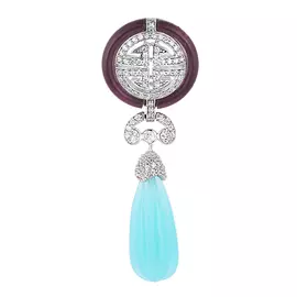 Подвеска из серебра C9680_AMS_AQS_001_WG