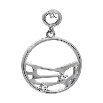 Подвеска из серебра CZ-P02271-X-W-X-X-W