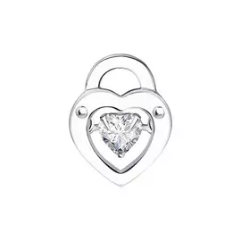 Подвеска из серебра с фианитом Сердце 89030061