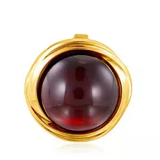 Подвеска из серебра с натуральным янтарём P000007