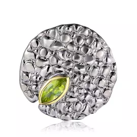 Подвеска из серебра с перидотом и позолотой SZ761R009000