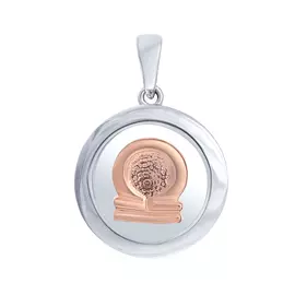 Подвеска из серебра WS-5054P_CRYST_001_WG