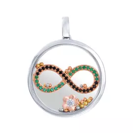 Подвеска из серебра WS-S6805P_CRYST_001_WG