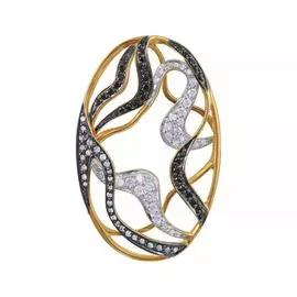 Подвеска из золота AAS_P2807_DB_DN_YG