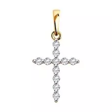 Подвеска из золота с фианитами Декоративный крест 81030165