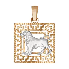 Подвеска Лев из золота 032224