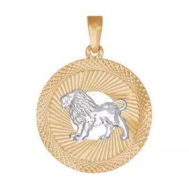 Подвеска Лев из золота 032329