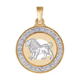 Подвеска Лев из золота 032495