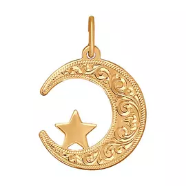 Подвеска мусульманская из золота 032823