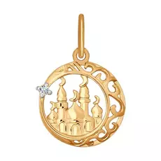 Подвеска мусульманская из золота 034442