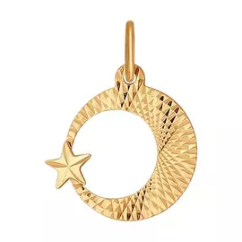 Подвеска мусульманская из золота 034938