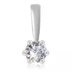 Подвеска с бриллиантом из белого золота 67319014000