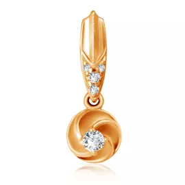 Подвеска с фианитами золотая 033154