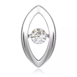 Подвеска с танцующим бриллиантом из белого золота RD67319007000