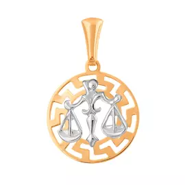 Подвеска Весы из золота 35-0702-17-67