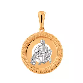 Подвеска Водолей из золота 35-0700-17-71