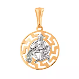 Подвеска Водолей из золота 35-0702-17-71