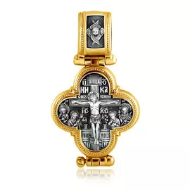 Распятие Христово с предстоящими. Барская икона Божией Матери. Мощевик. ,08343з