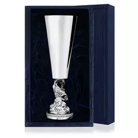 Рюмка из серебра Золотая рыбка 577РМ00801