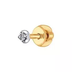 Серьга одиночная из золота 1170009