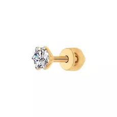 Серьга одиночная из золота 170024