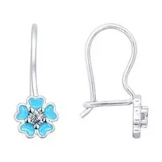 Серьги детские из серебра 94021818