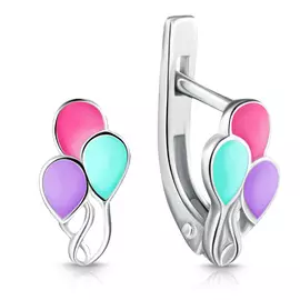 Серьги детские из серебра С608-1154М1