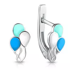 Серьги детские из серебра С608-1154М2